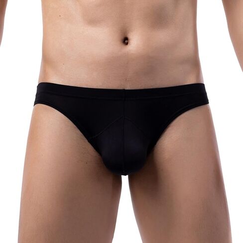 Mens Breathable Boxer Briefs Cotton Stretch Cool Sexy Seamless Bulge Stretchy Casual Comfortable Light Loose Casual Quick Dry Elegant Sports Elastic Black in Saudi Arabia