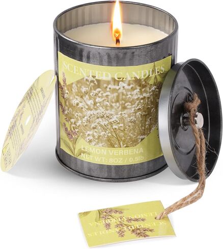 Scented Candles for Home, 8oz Soy Candle, 50H Burn, Lavender Aromatherapy, White Candle in Gift Box, Perfect for Birthday, Mother's Day, Christmas in Saudi Arabia