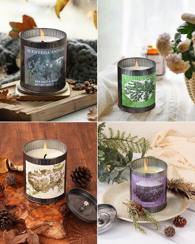 Scented Candles for Home, 8oz Soy Candle, 50H Burn, Lavender Aromatherapy, White Candle in Gift Box, Perfect for Birthday, Mother's Day, Christmas in Saudi Arabia