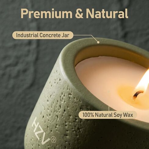 Manly Stress Relief Scented Candle for Men, Soy Wax Moss Forest Aroma Candle, 25H Long Lasting Clean Burning for Relax Meditation Yoga Spa, Unique Candle Gifts for Father Husband Boyfriend in Saudi Arabia