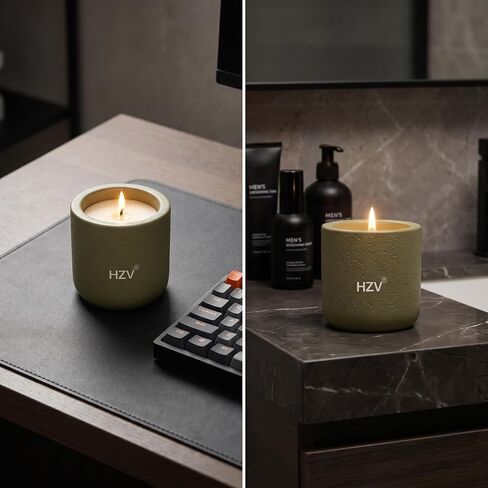 Manly Stress Relief Scented Candle for Men, Soy Wax Moss Forest Aroma Candle, 25H Long Lasting Clean Burning for Relax Meditation Yoga Spa, Unique Candle Gifts for Father Husband Boyfriend in Saudi Arabia
