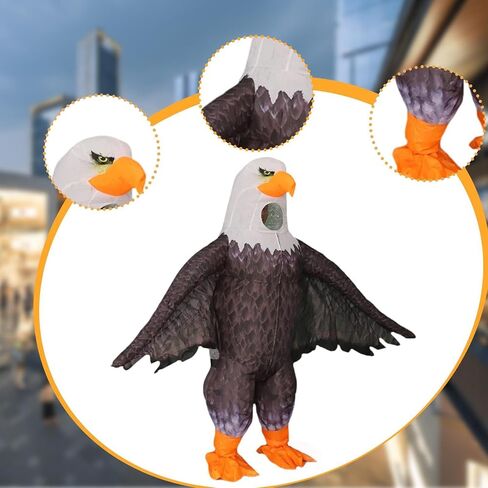 Inflatables Costume, Funny Decor Prop with 9000 RPM Fan Adults Fit 150-190cm (59-75 inch) for Halloween Party in Saudi Arabia