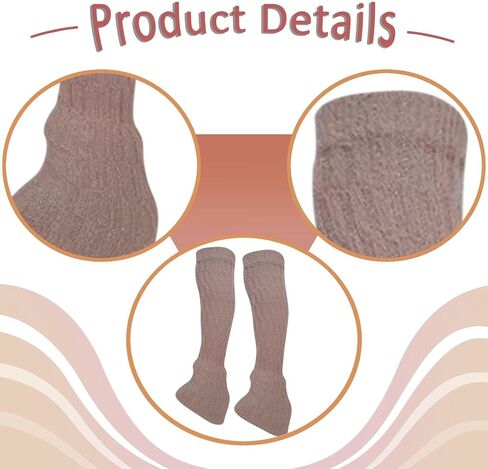 2x Figure Skating Leg Warmers Leg Cover Clothing Accessory Knitting Protectors Sleeves for Training Dance Ice Skate Ballet, Pink in Kuwait