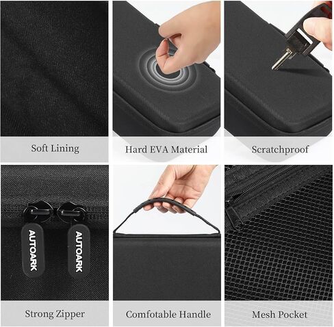 AUTOARK EVA Hard Shell Travel Eyeglasses Case,7 Adjustable Dividers,Holds 8 Glasses,Felt Lining in Saudi Arabia