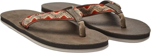 Hari Mari- Fields Camino - Men's Premium Leather Flip Flops with Southwestern Inspired Straps in Saudi Arabia