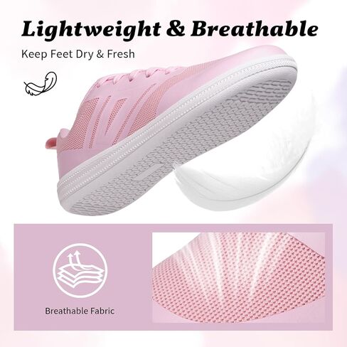 Women's Minimalist Barefoot Shoes | Wide Toe Box Zero Drop Sole | Breathable Lightweight Non-Slip Flexible Sneakers for Multi-Scene Daily Wear in Kuwait