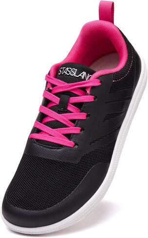 Women's Minimalist Barefoot Shoes | Wide Toe Box Zero Drop Sole | Breathable Lightweight Non-Slip Flexible Sneakers for Multi-Scene Daily Wear in Kuwait