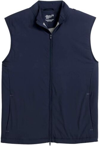 johnnie-O Men's Charlton Performance Vest, Wake, Featherweight 2 Way Full Zip in Kuwait