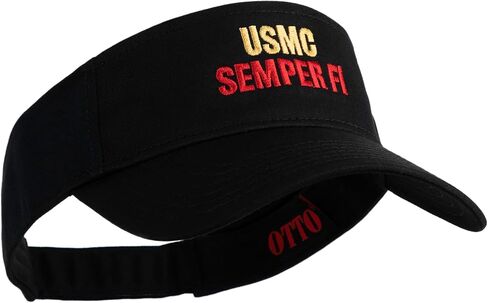 USMC Semper Fi Design حاجب الشمس من القطن المطرز in Kuwait