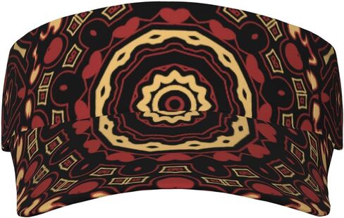 Vintage Mandala Sports Sun Visor Hat Men Women Adjustable Hats Empty Top Cap for Running Tennis Golf in Kuwait