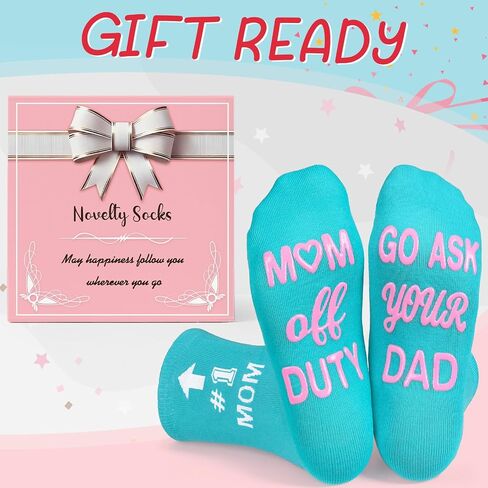 Veachog Mom Socks for Wife, Grandma Socks, Birthday Gifts for Mom Wife Grandma, Non-Slip Socks for Mom Grandma in Kuwait