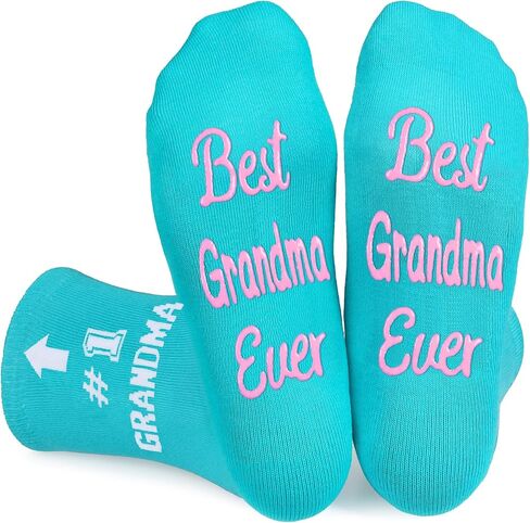 Veachog Mom Socks for Wife, Grandma Socks, Birthday Gifts for Mom Wife Grandma, Non-Slip Socks for Mom Grandma in Kuwait