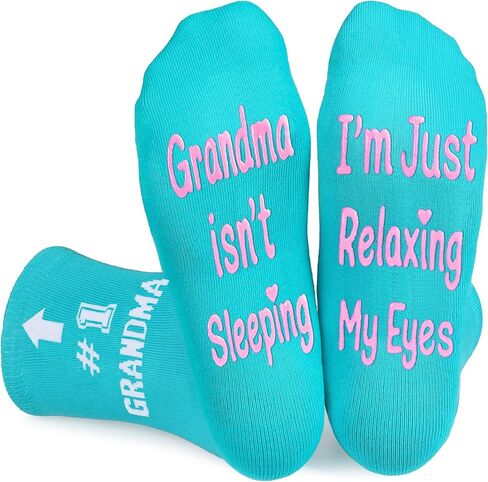 Veachog Mom Socks for Wife, Grandma Socks, Birthday Gifts for Mom Wife Grandma, Non-Slip Socks for Mom Grandma in Kuwait