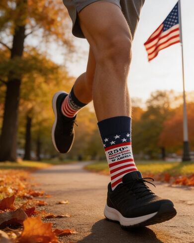 3 Pairs American Flag Socks for Women Men- USA 250th Anniversary Merchandise with Gift Box | Premium Breathable Cotton Blend Red White Blue Socks, 4th of July Independence Day Holiday Gift Socks in Saudi Arabia