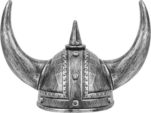 Viking Helmet, Viking Hat with Horns Plastic Medieval Helmets Norse Barbarian Warrior Hat Vikings Costume Accessories for Men Adults for Halloween Cosplay Battle Play in Saudi Arabia