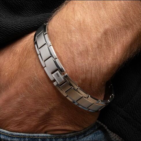 Hero Company Magnetic Bracelet - ‘Iron Man Armor’ Titanium Magnetic Bracelet for Father's Day - Helps Pair Veterans With A Service Dog in Saudi Arabia