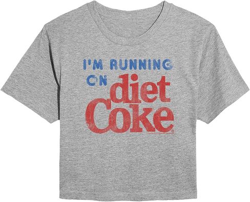 Coca-Cola - Diet and Shampoo - Juniors Cropped Graphic T-Shirt in Kuwait