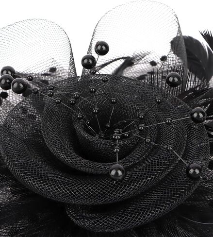 Fascinator Hat and Gloves Set Tea Party Accessories Weding Headwear for Girls and Women in Saudi Arabia