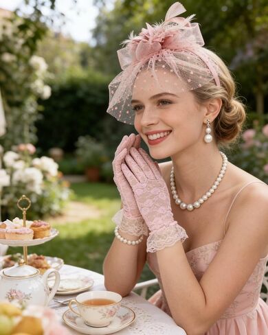 5 Pcs Tea Party Hats for Women Accessories Set Fascinator Hat for Women for 1920s Party Vintage Costume Wedding Easter Garden Party Dress Up in Saudi Arabia