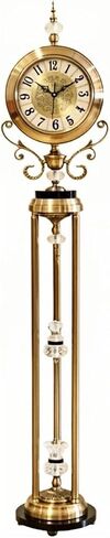 Grandfather Clocks Metal Floor Standing Clock Pendulum European Style for Living Room in Kuwait