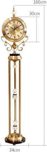Grandfather Clocks Metal Floor Standing Clock Pendulum European Style for Living Room in Kuwait
