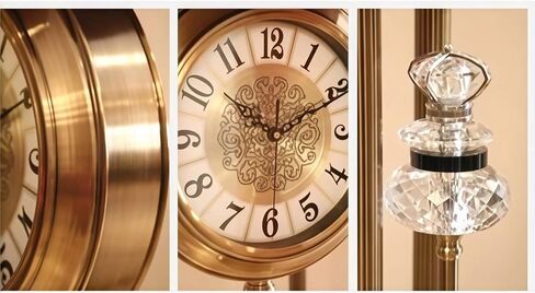 Grandfather Clocks Metal Floor Standing Clock Pendulum European Style for Living Room in Kuwait