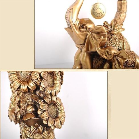 Grandfather Clocks Standing Clocks, Vintage Elephant Statue Grandfather Clock with Adjustable Volume Digital Chime in Kuwait