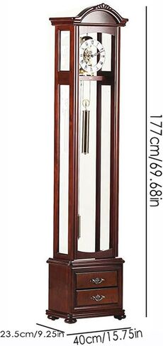Grandfather Clocks Grandfather Clock Vintage Wooden Standing Clocks European-Style Living Room Creative in Kuwait