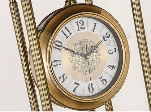Grandfather Clocks Metal Floor Standing Clock Quartz Silent Wine Rack for Villa Decor in Kuwait