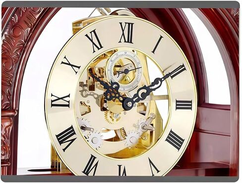 Grandfather Clocks Wood Grandfather Clock Floor Mechanical Pendulum Chimes Movement for Home in Kuwait