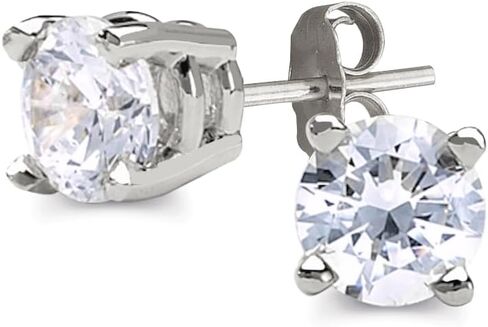 IGI Certified Lab Grown Diamond Stud Earrings 0.50 to 3 CTTW 14K Yellow or White Gold (F-G Color, VS2-SI1 Clarity) in Saudi Arabia