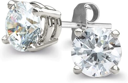 IGI Certified Lab Grown Diamond Stud Earrings 0.50 to 3 CTTW 14K Yellow or White Gold (F-G Color, VS2-SI1 Clarity) in Kuwait