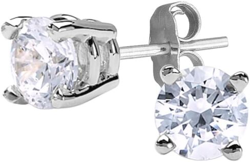 IGI Certified Lab Grown Diamond Stud Earrings 0.50 to 3 CTTW 14K Yellow or White Gold (F-G Color, VS2-SI1 Clarity) in Kuwait
