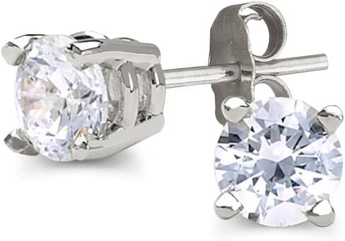IGI Certified Lab Grown Diamond Stud Earrings 0.50 to 3 CTTW 14K Yellow or White Gold (F-G Color, VS2-SI1 Clarity) in Kuwait