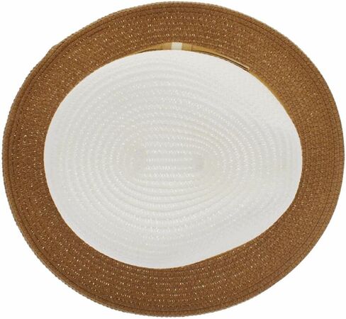 Men Women Summer Woven Straw Trilby Fedora Hat in Ivory Tan Black in Saudi Arabia