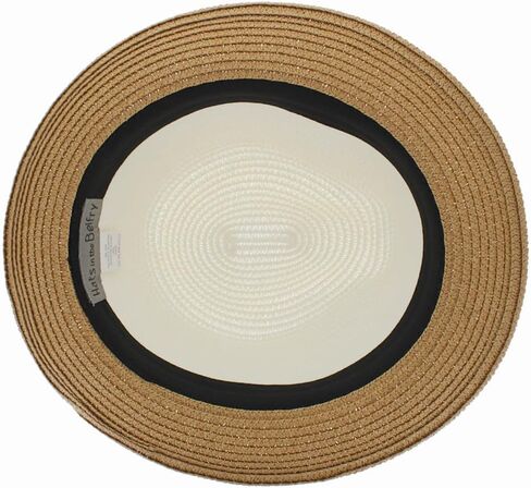 Men Women Summer Woven Straw Trilby Fedora Hat in Ivory Tan Black in Saudi Arabia