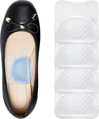Arch Support Pads are Suitable for Flat feet，Women's Arch Support Insoles,3 Different Heights，Suitable for Plantar Fasciitis， 2 Pairs (Transparent, 2 Pair High Arch 0.55in) in Saudi Arabia