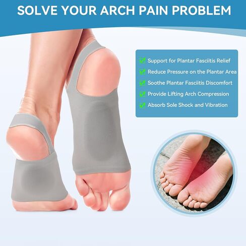 Plantar Fasciitis Relief Socks, 1 Pair Metatarsal Compression Arch Support Socks Arch Support Brace for Men Women Orthotic Sleeve with Gel Pad, Plantar Fasciitis Pain Relief in Saudi Arabia