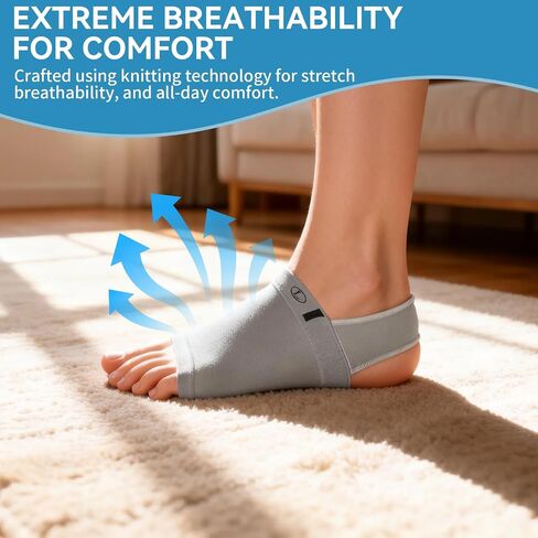 Plantar Fasciitis Relief Socks, 1 Pair Metatarsal Compression Arch Support Socks Arch Support Brace for Men Women Orthotic Sleeve with Gel Pad, Plantar Fasciitis Pain Relief in Saudi Arabia