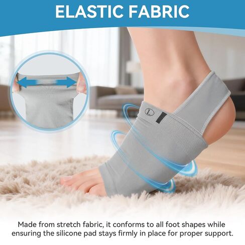 Plantar Fasciitis Relief Socks, 1 Pair Metatarsal Compression Arch Support Socks Arch Support Brace for Men Women Orthotic Sleeve with Gel Pad, Plantar Fasciitis Pain Relief in Saudi Arabia