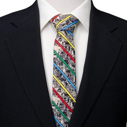 Cufflinks Inc. ربطة عنق رجالية من Marvel Comic Stripe باللون البني in Kuwait
