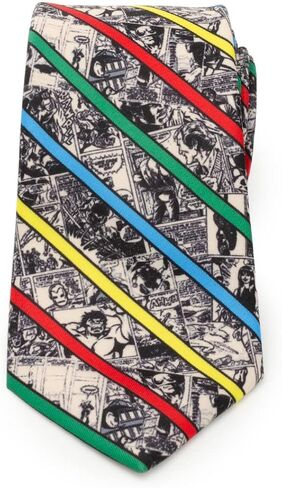 Cufflinks Inc. ربطة عنق رجالية من Marvel Comic Stripe باللون البني in Kuwait