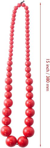 Beaded Statement Necklace for Women Chunky Single Strand Fashion Jewelry for Daily Wear or Special Occasions in Saudi Arabia