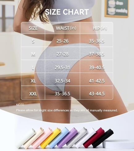 10 Pack Cotton Underwear for Women Sexy Bikini Panties Cute Low Rise High Cut Breathbale Hipster Cheeky Underwear in Saudi Arabia
