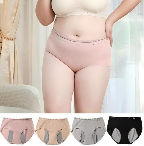 4 Pack Women’s Seamless Hipster Underwear Mid Rise Panties Ruffle Edge Briefs Soft Stretch Bikini Underwears in Kuwait