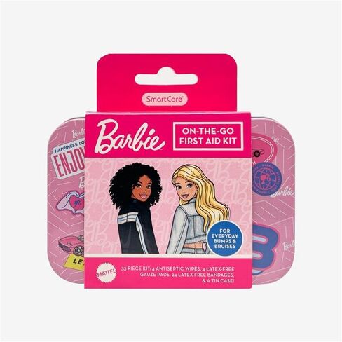 Smart Care Barbie On-The-Go First Aid Kit with Antiseptic Wipes, Gauze, & Latex-Free Bandages, 33PC in Saudi Arabia