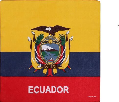 ECUADOR FLAG Bandana HEAD WRAP SCARF LARGE SIZE: 22 X 22 in Kuwait