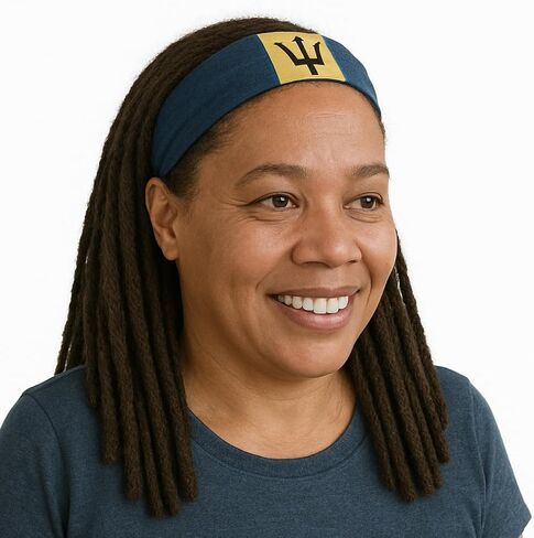 Barbados Flag Bandana – Caribbean Headwrap, Neck Gaiter, Face Mask, Scarf & Headband for Men & Women – Carnival, Festival, Travel, Beach & Outdoor Wear in Saudi Arabia