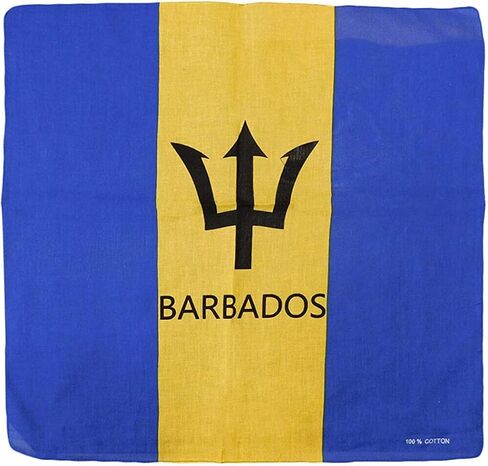 Barbados Flag Bandana – Caribbean Headwrap, Neck Gaiter, Face Mask, Scarf & Headband for Men & Women – Carnival, Festival, Travel, Beach & Outdoor Wear in Saudi Arabia