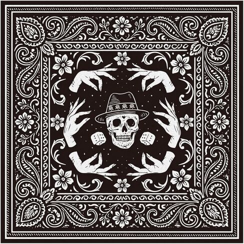arricraft Square Cotton Handkerchief, Square Handmade Cotton Bandana for Men Women Outdoor Workout in Kuwait